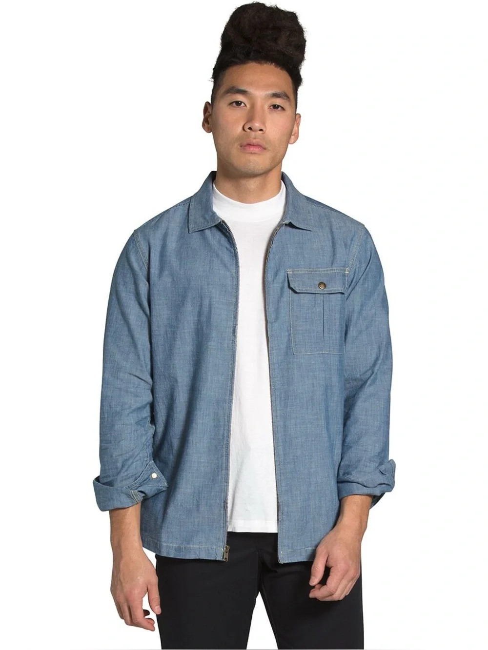 The North Face Berkeley Zip Chambray Long-Sleeve Shirt Jacket - Men's